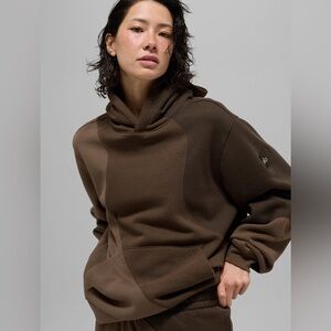 Alo Yoga Make Waves Hoodie Espresso Size XS